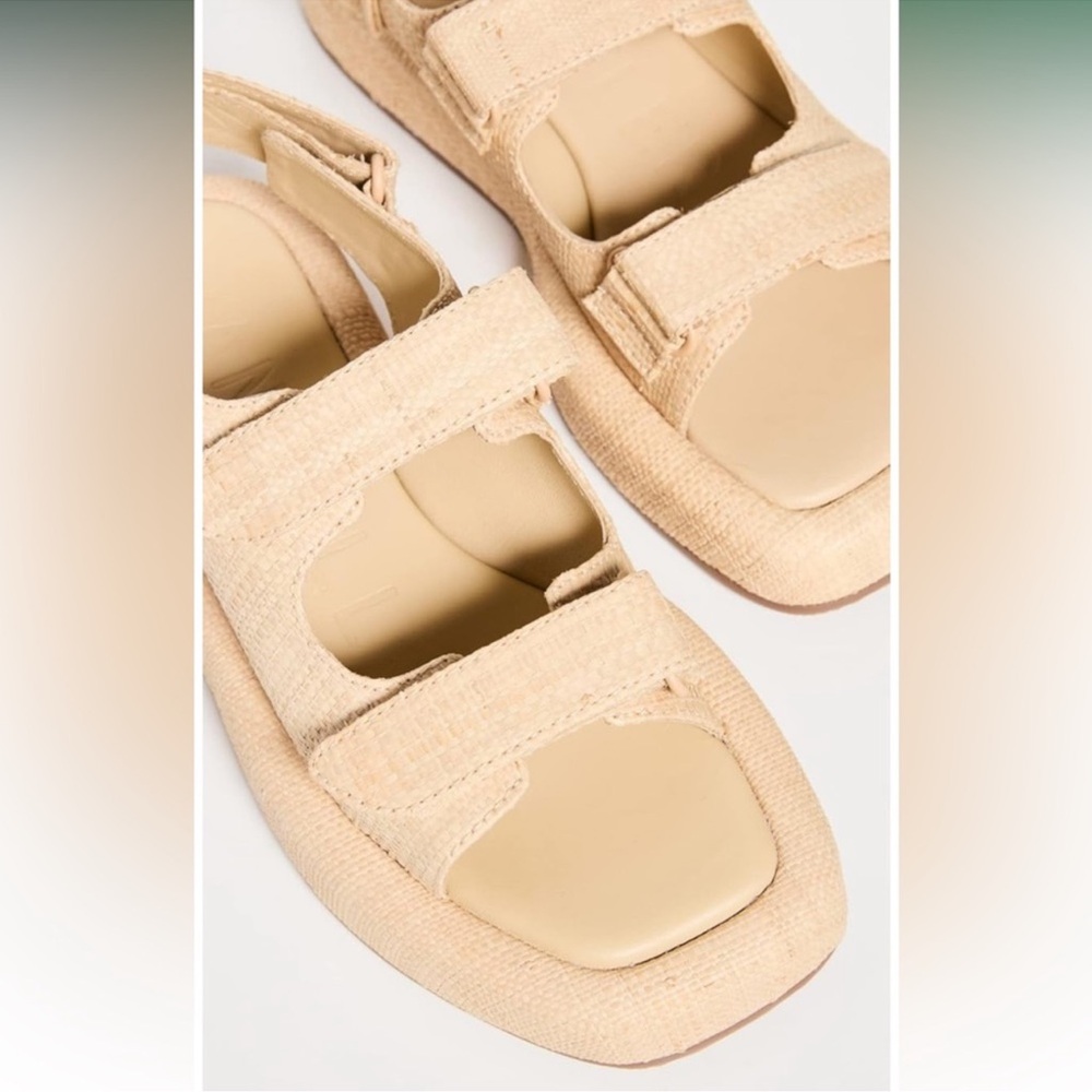 Loeffler Randall Blaise Natural Raffia Platform Sandal size 6 - Picture 7 of 12
